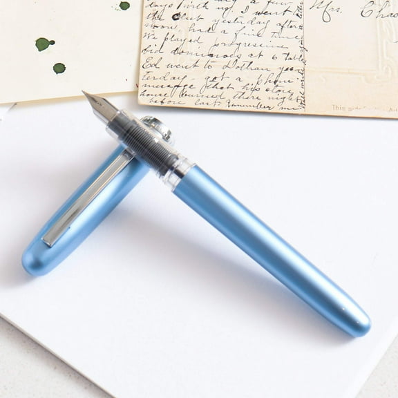 Platinum Plaisir Fountain Pen - Frosty Blue