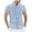 j84-Light Blue, variant on Summer Solid Color Shirt For Men Short Sleeve Band Collar Button Up Shirts Male Comfortable Breathable Casual Tops,M