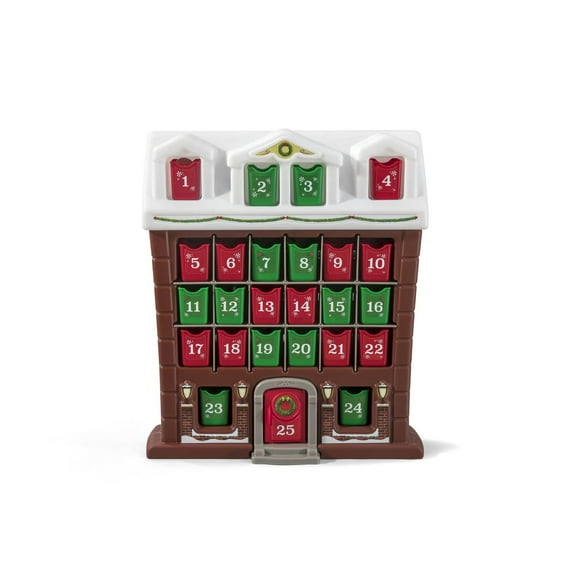 Step2 My First Advent Calendar for Toddlers and Kids, Holiday Countdown with 25 Refillable Bins, Ages 1.5+