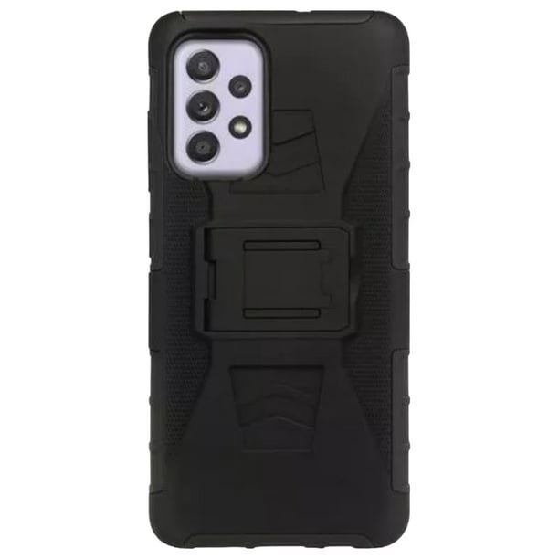 Funda Uso Rudo Clip 360 Para Samsung A52 Más 2 Micas De Cristal