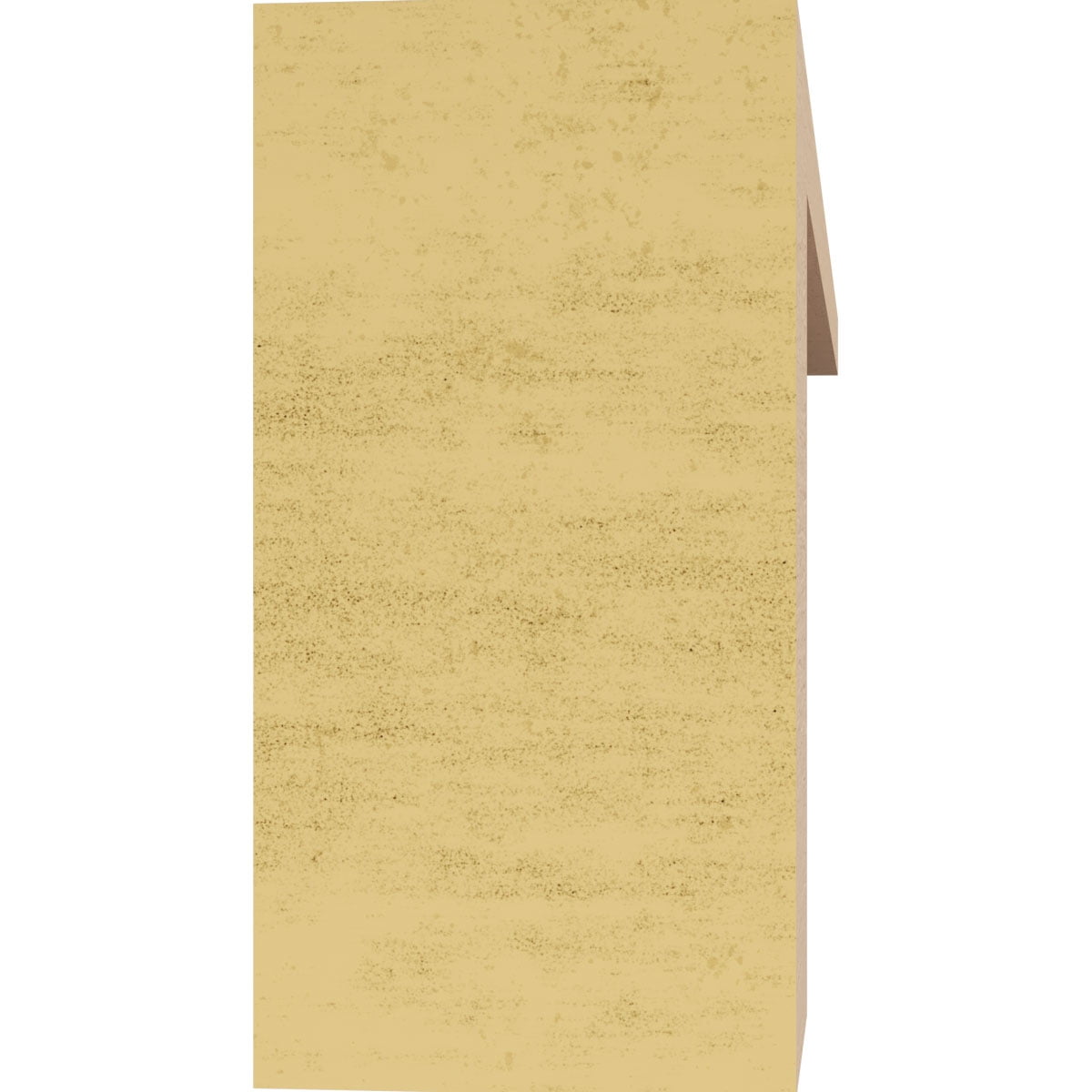 3"W x 18"D x 6"H Thin Warren Rough Cedar Woodgrain TimberThane Corbel, Primed Tan