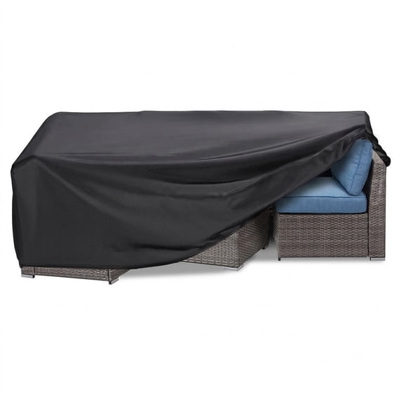 JIANGYI Patio Furniture Covers Waterproof Heavy Duty Outdoor Sectional Sofa Couch Table Chair Set Cover, 43.3" x 43.3" x 5.9"