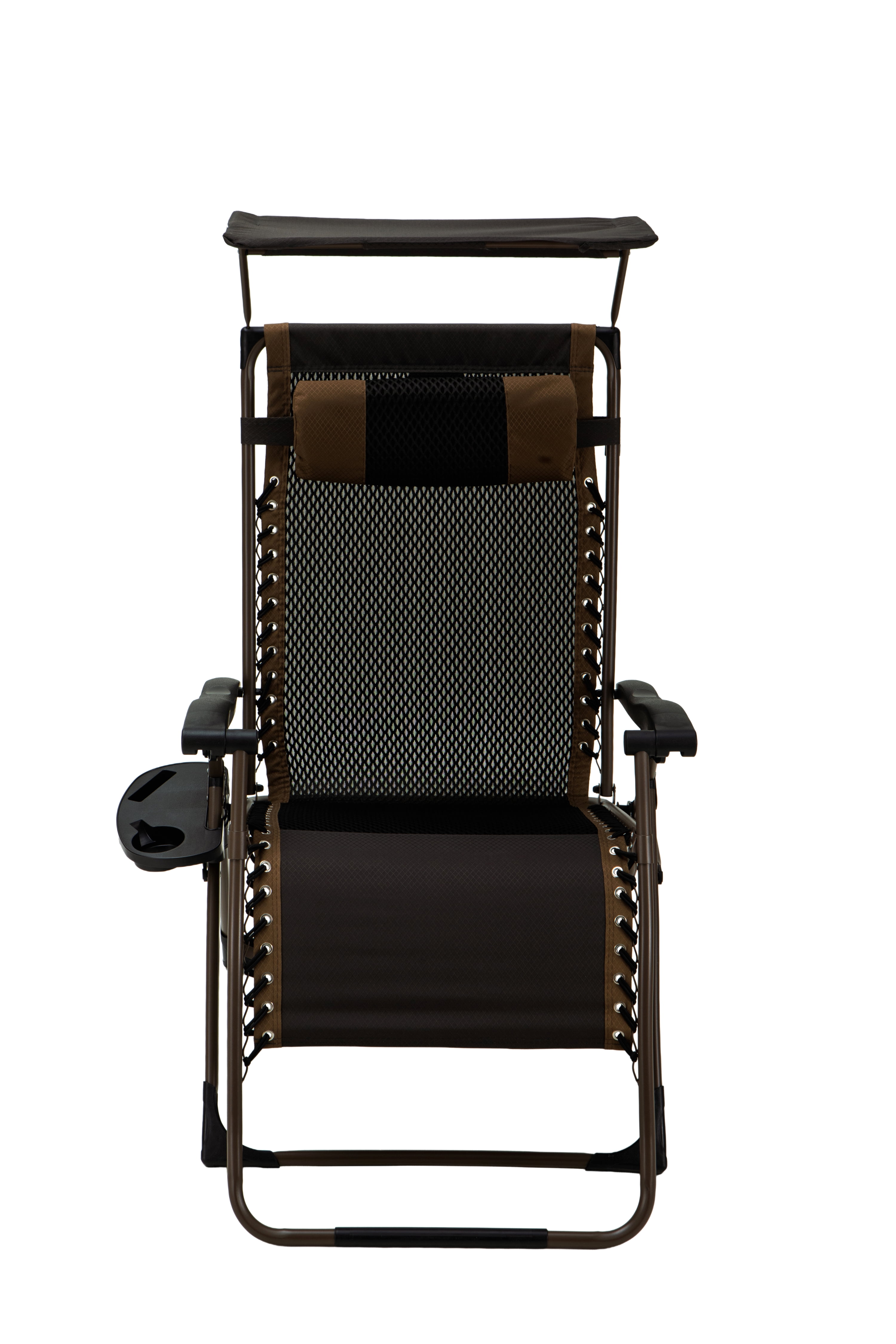 Yoli Zero Gravity XL Shade Folding Chair 2-Pack, Brown