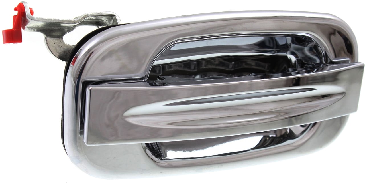 Replacement REPG491307 Exterior Door Handle Compatible with 2002-2006 Cadillac Escalade Chevrolet Avalanche 1500 Rear, Right Passenger Chrome