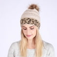 thumbnail image 5 of Jiyike Decorative Winter Hat Leopard Knitted Hat Thicken Knitted Beanie Winter Accessory, 5 of 11