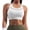 White, variant on vdgthytj Yoga Tank Tops for Women with Built in Bra Sleeveless Crew Neck Cross Back Slim Fitted Quick Dry Gym Workout Crop Tops