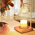 thumbnail image 2 of Candle warmer lamp as a Present with Timer & Dimmer,Electric Candle Melter Top Melting, Crystal Glass Candle Heater Lamp for Scented Wax with 2 Bulbs (Black), 2 of 7