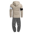 thumbnail image 3 of Men’s Hooded Sweatshirt and Jogger Pants Set Casual Long Sleeve Pullover Top with Drawstring Waistband Athletic Tracksuit Outfit, 3 of 4