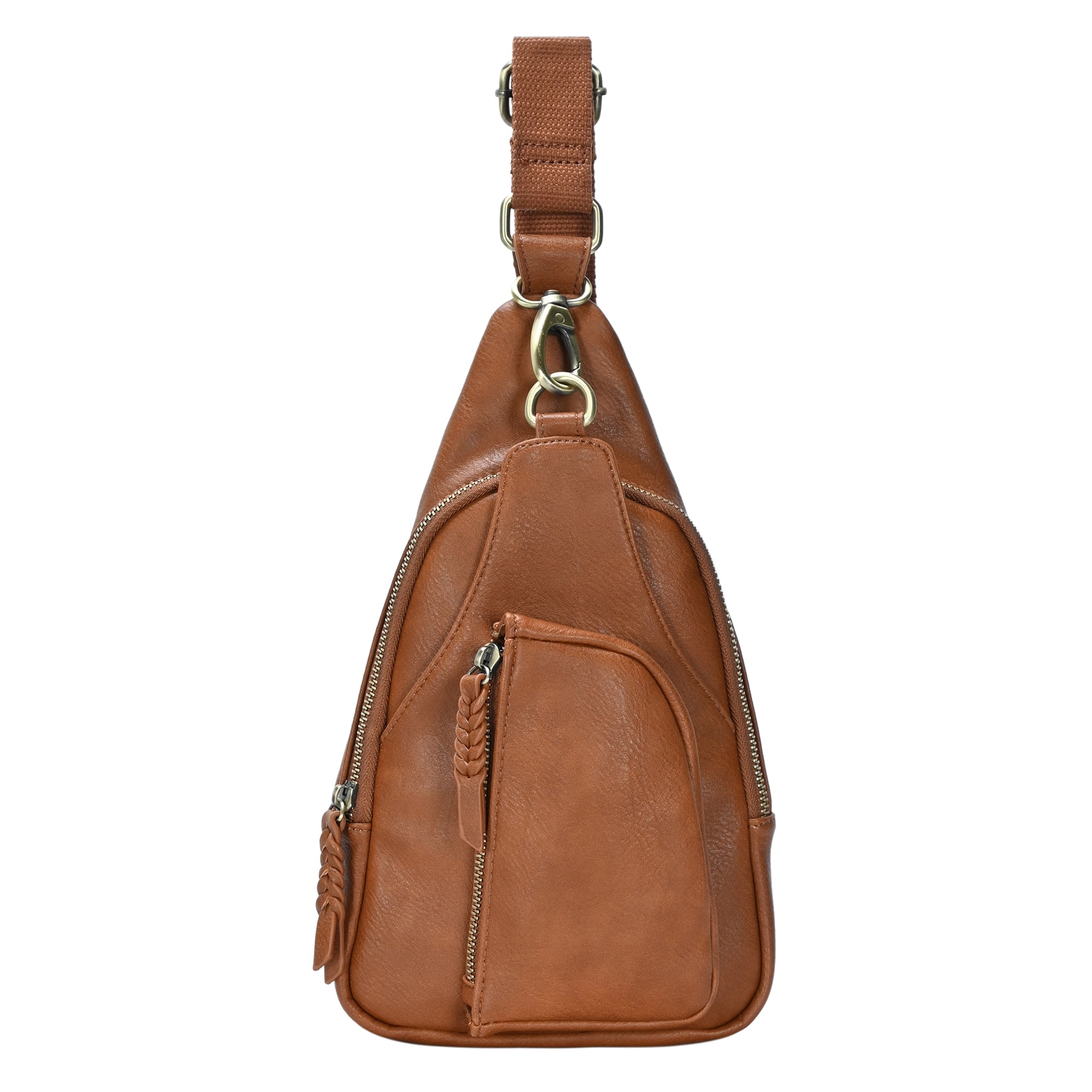Antik Kraft The Tasha Soft Vegan Leather Crossbody Sling Backpack