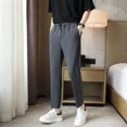 thumbnail image 4 of Pantalones elásticos de trabajo para hombre, pantalones de traje de oficina rectos elásticos para hombre, ropa de diseñador, elegante, nueva moda, ropa china para hombre, lujo, 4 of 4