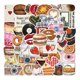 thumbnail image 1 of 50Pcs Retro Style Waterproof Laptop Suitcase Decoration Stickers DIY Removable PVC Paper Decoration Decals, 1 of 5