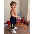 thumbnail image 6 of RUINIXCW Toddler Baby Boy Girl Firefighter Outfit Summer Clothes Kids Firefighter Costume Short Sleeve T-shirt Suspender Pants Overalls Halloween Birthday Outfits, 6 of 10