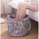thumbnail image 2 of Artefacto de baño de pies de viaje con lavabo de agua plegable portátil, se puede usar como lavabo, lavabo de cubo, lavabo, al aire libre se puede usar para contener agua, 35 * 22 cm, 2 of 5