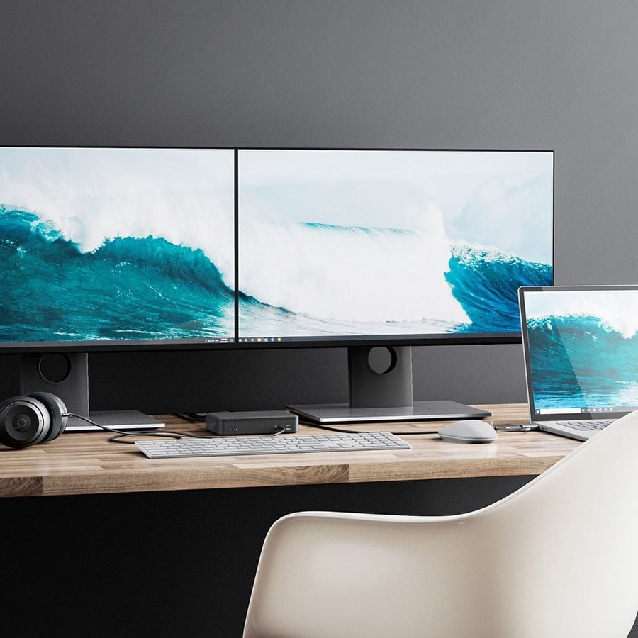 ALOGIC Universal Twin HD Docking Station with USB-C & USB-A Compatibility, Dual Display 1080p@60Hz