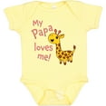 thumbnail image 3 of Inktastic My Papa Loves me- cute giraffe Boys or Girls Baby Bodysuit, 3 of 5