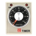 thumbnail image 1 of Relé de tiempo, 220VAC 6/10/30/60 minutos Temporizador de retardo de encendido Relé de tiempo AH3-3(60M), 1 of 8