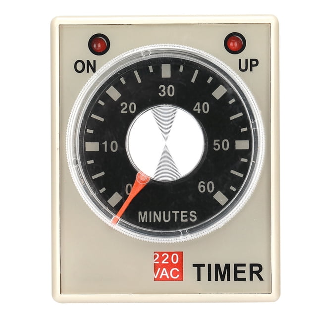 Relé de tiempo, 220VAC 6/10/30/60 minutos Temporizador de retardo de encendido Relé de tiempo AH3-3(60M)