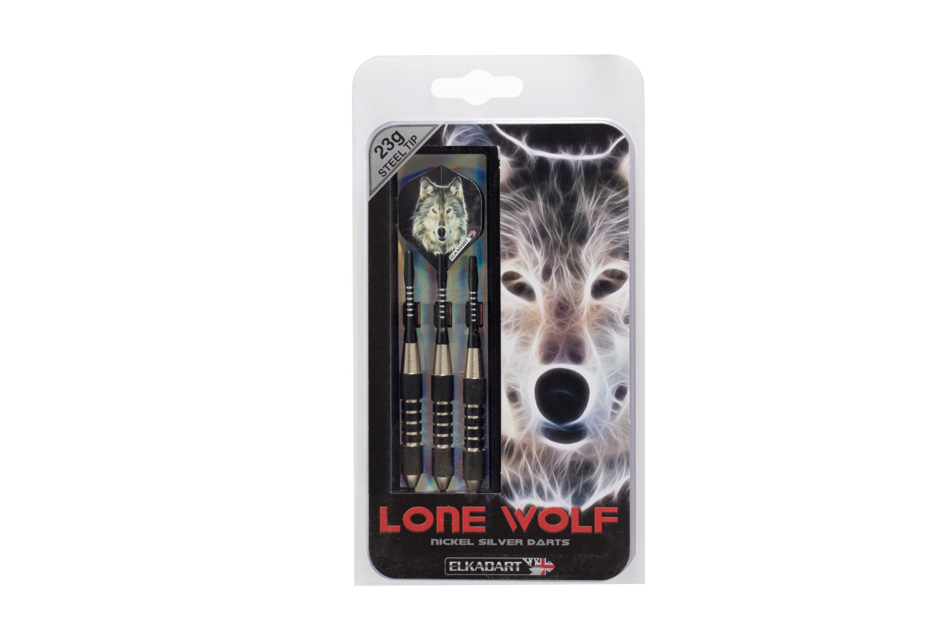 Elkadart Lone Wolf Steel Tip Dart Set, 23 Grams