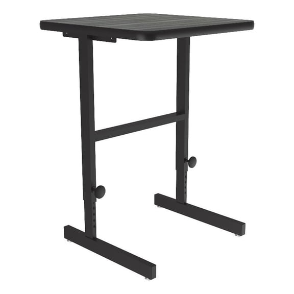 Correll CST 20" x 24" Metal Adjustable Standing Workstation in Driftwood
