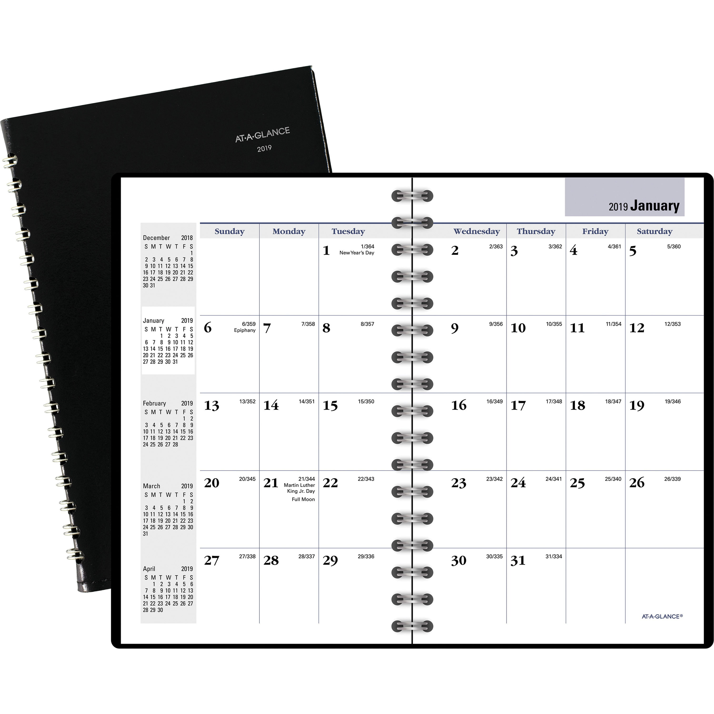 AtAGlance DayMinder Pocket Monthly Planner, Black