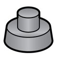 thumbnail image 2 of Part for Berkel Meat Slicers - Rubber Support Foot, 2 of 3