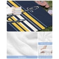 thumbnail image 6 of Nautical Anchor Beach Towels Oversized Super Absorbent, Navy Blue Yellow Striped Farmhouse Ombre Lightweight Bath Towel Quick Dry Sets For Bathroom/Pool/Rv Camping/Beach Play/Gym Room/Picnic 31"x62", 6 of 8