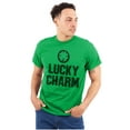 thumbnail image 3 of Saint Patricks Lucky Charm Shamrock Men's Graphic T Shirt Tees Brisco Brands L, 3 of 6