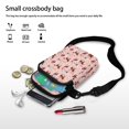 thumbnail image 7 of FUIALDOLG Horse Rose Print Cell Phone Purse Wallet, 2 Zippers Shoulder Bag Double Zipper Sling Coin Wallet for Work Running, 7 of 7
