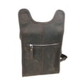 thumbnail image 2 of Vagarant Traveler 9" Cowhide Leather Pouch Kindle Sling Slim Bag L83.DB, 2 of 3