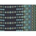 thumbnail image 2 of Zelouf Wool Dobby Print  , Sewing, DIY, Crafts Fabric by the Yard, 947 Black/blue, 1 Yard, 2 of 2