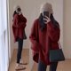 thumbnail image 3 of Suéter de terciopelo de mapache, suéter suave y encerado para mujer, ropa exterior de otoño e invierno, suéter holgado retro dividido de estilo japonés de longitud media para invierno, 3 of 5