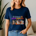 thumbnail image 5 of Happy Hallothanksmas Tshirt, Halloween Thanksgiving Christmas Shirt, Holiday Season Tee, Turkey Gift, Vintage Ghost ,Merry Christmas, 5 of 5