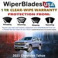 thumbnail image 2 of 2021 Chevrolet Tahoe Beam Wiper Blades Wipers w/1yr Warranty (Set of 2), 2 of 5