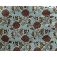 thumbnail image 4 of oneOone Georgette Viscose Fabric Leaves & Floral Block Decor Fabric Printed BTY 42 Inch Wide, 4 of 4