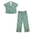 thumbnail image 6 of Golden Girls Characters All-Over Print Women's Button-Down Shirt And Pants 2-Piece Pajama Set-Small, 6 of 7
