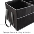 thumbnail image 3 of Simplify Collapsible Trunk Organizer with 3 Dividers, Black, 22.44" L x 13.29" x 11.02" H, 3 of 7