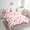 Pink, variant on Erosebridal Cute Bowknot Bedding Sets Twin Size,Pink White Comforter Sets with Sheets,Room Decorative,Reversible,Breathable,7-Piece