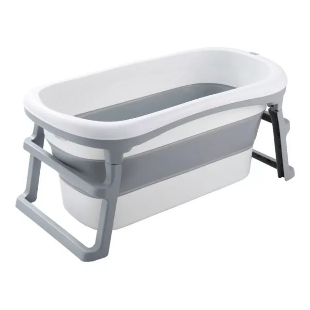 Tina Plegable Grande Papubaby Para Niños Y Adultos Gris