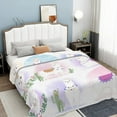 thumbnail image 5 of Llama Alpaca Soft Throw Blanket All Season Microplush Thick Warm Blankets Tufted Fuzzy Flannel Throws Blanket for Bed Sofa Couch 50"x40", 5 of 6