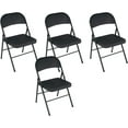 thumbnail image 3 of COSCO Folding Chair Steel Black - Indoor Storage - 4 Pack, 3 of 9