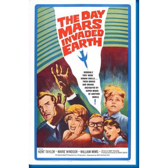 Day Mars Invaded Earth The Movie Poster 16in x 24in 16x24 Multi-Color Square Adults Best Posters