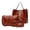 Brown, variant on Nilvkv Women's Tote Bag, Handbags for Women, Women Bag Four-Piece Set Shoulder Bag Handbag Large Capacity Buckets Bag