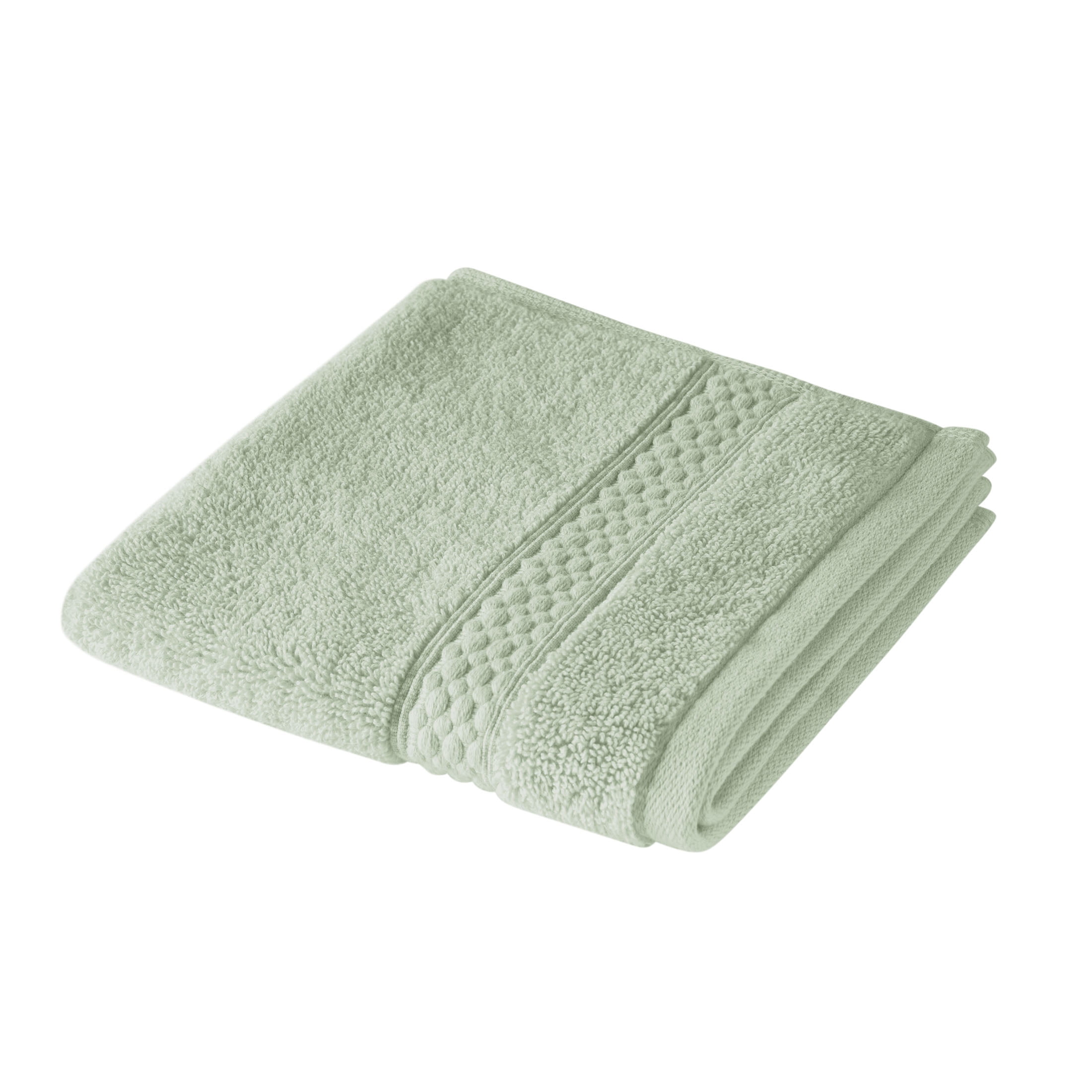 (2 pack) Beautiful by Drew Barrymore Dobby Washcloth, 100% Cotton, Sage Green