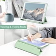 thumbnail image 6 of JETech Case for iPad 10.2-Inch (9th/8th/7th Generation, 2021/2020/2019) with Pencil Holder, Clear Transparent Back Shell Slim Stand Shockproof Tablet Cover, Auto Wake/Sleep (Matcha Green), 6 of 7