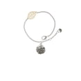 thumbnail image 2 of Delight Jewelry Silvertone Antiqued Sand Dollar - Goldtone Leaf Delicate Bracelet, 6.25+1.75", 2 of 4