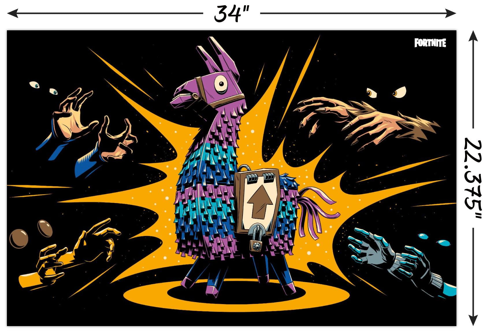 Fortnite - Loot Llama Lama Loading Screen Wall Poster, 22.375" x 34"