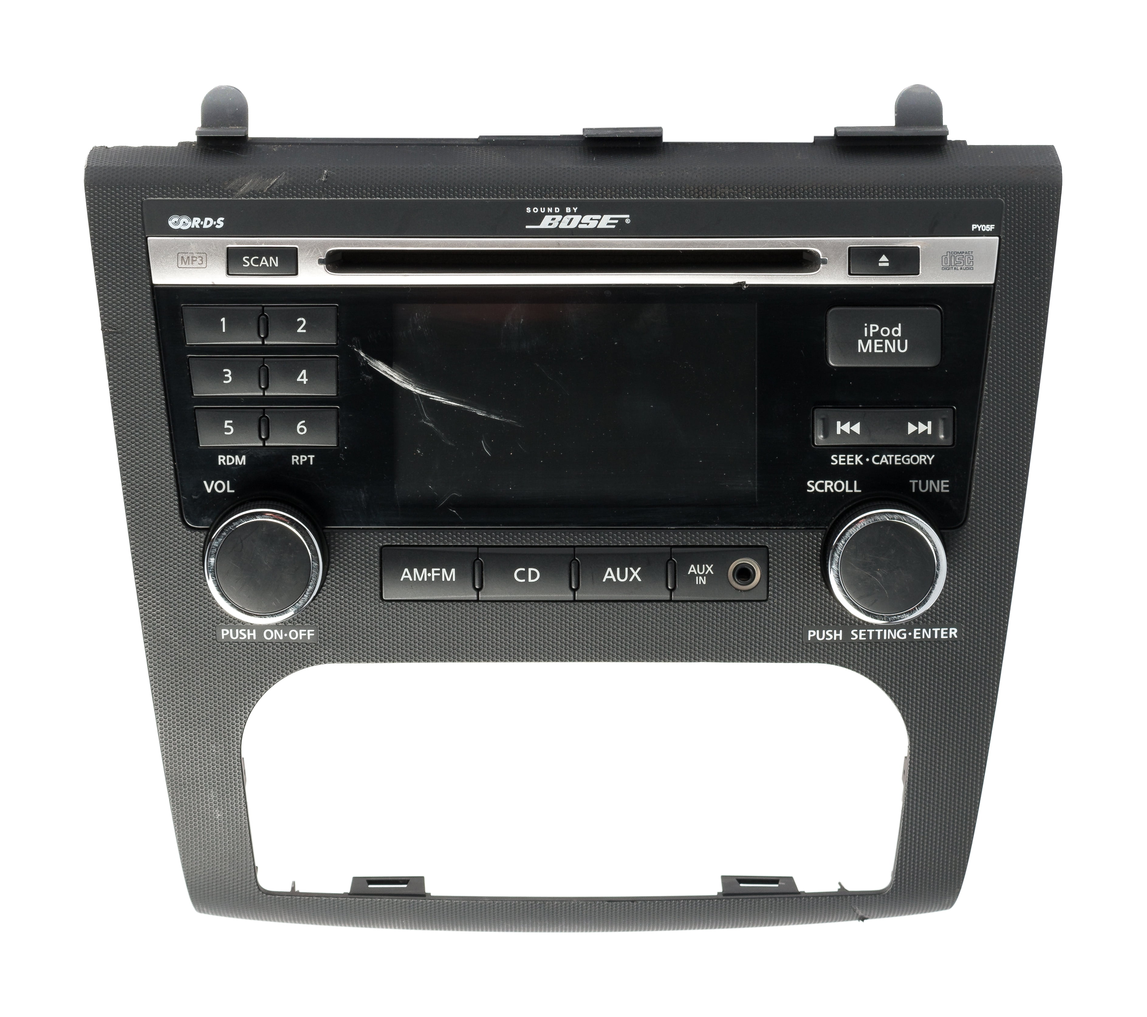 Restored 2010-13 Nissan Altima AM FM Radio AUX Single Disc CD Player 28185ZX00A OPT PY05F (Refurbished)
