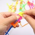 thumbnail image 4 of 15pcs LED Light Luminous Flying Toy for Kids Holiday (Small Slingshot 2 Colors), 4 of 9