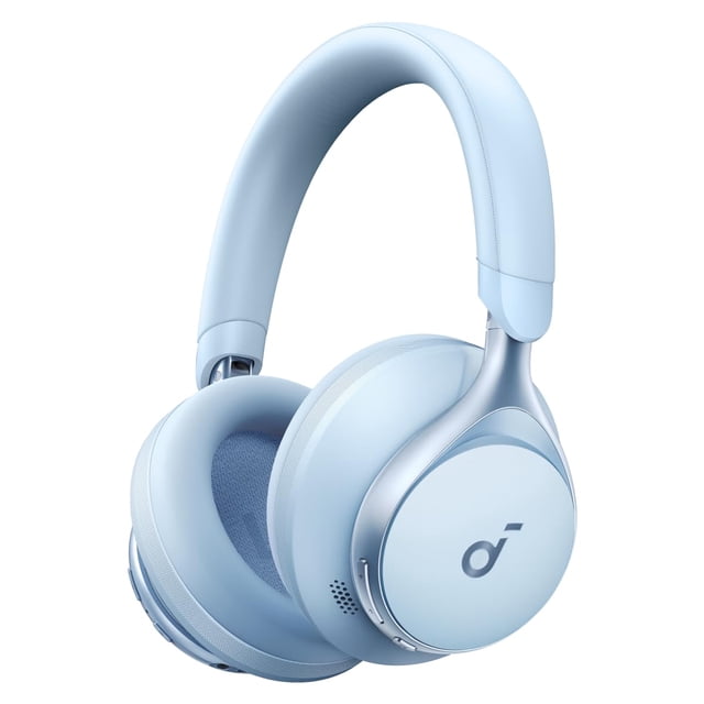 Soundcore de Anker, Space One, auriculares con cancelación activa de ruido, reducción de voz 2 veces más fuerte, tiempo de reproducción ANC de 40 horas, control de aplicaciones, audio inalámbrico de a