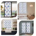 thumbnail image 6 of Purple Blue Window Privacy Film Hydrangea Floral Fruit Eucalyptus Leaves Country Decorative Glass Window Film UV Blocking Static Cling Non-Adhesive Sticker Covering for Home Door 23.6 x 78.7 inches, 6 of 8